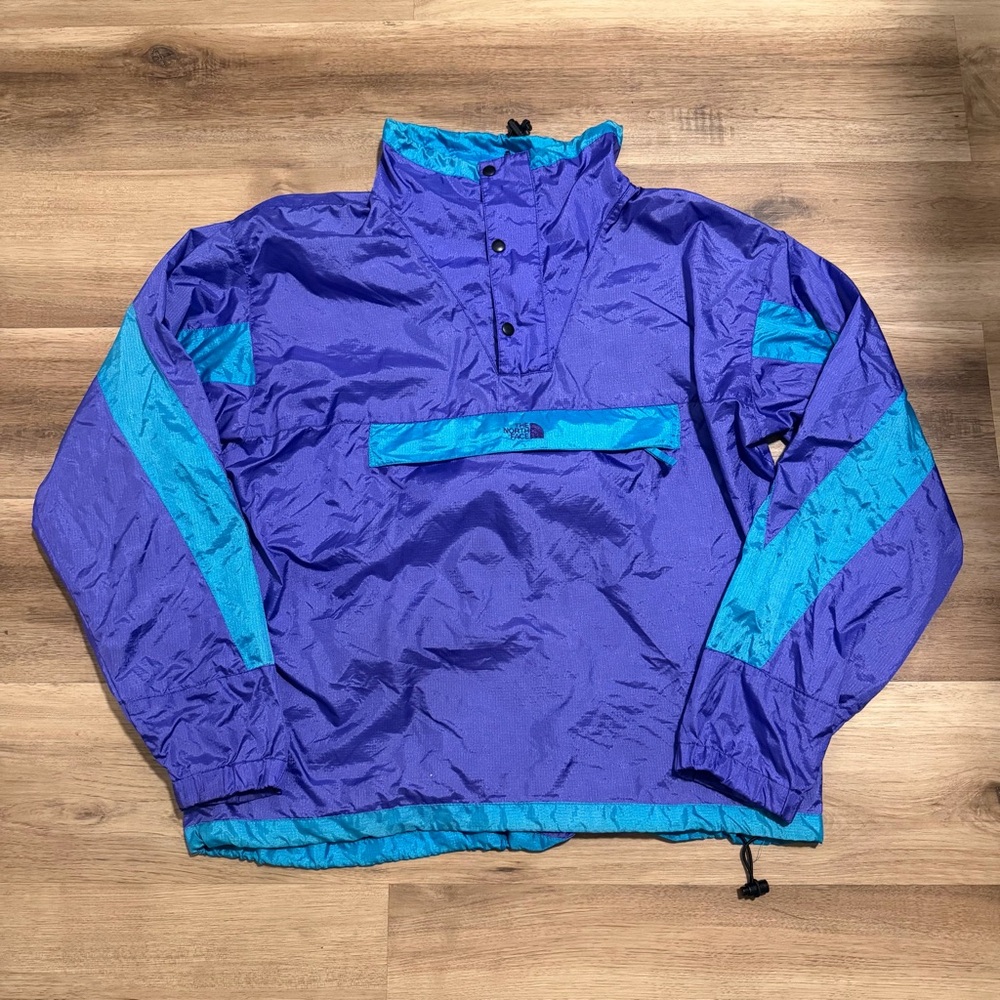 Vintage 90s North Face Anorak Windbreaker Jacket Colorblock Mens Size Large